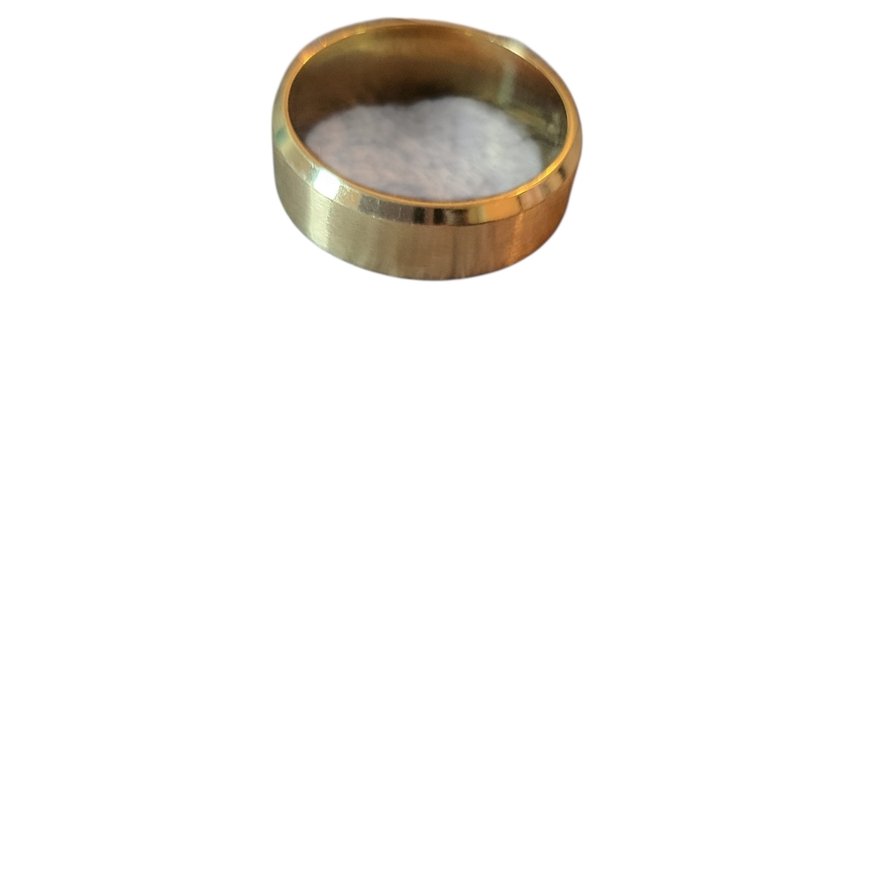 Titanium Wedding Band Gold Sz 12.5